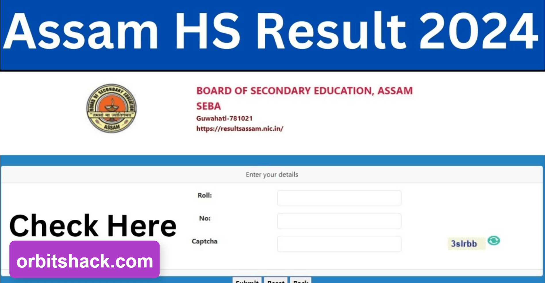 Assam HS Result 2024 Released